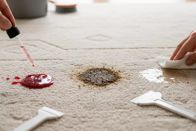 Удаление пятен с ковра быстро и эффективно