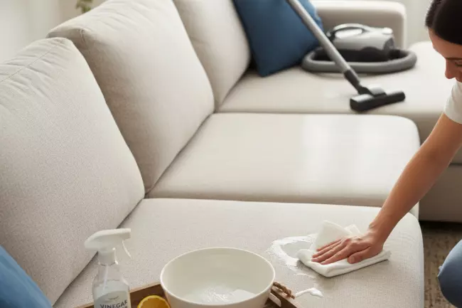 Домашняя чистка дивана без химчистки