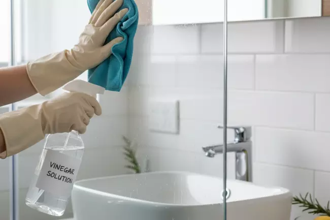 Натуральные средства для уборки с уксусом