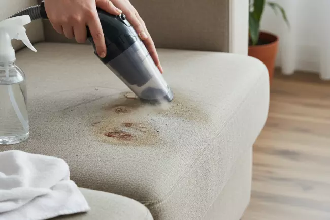 Как вывести застарелые пятна с обивки