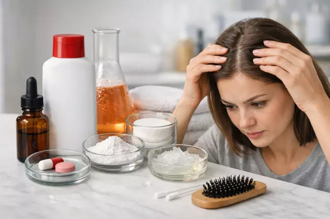 Причины и лечение перхоти, активные компоненты