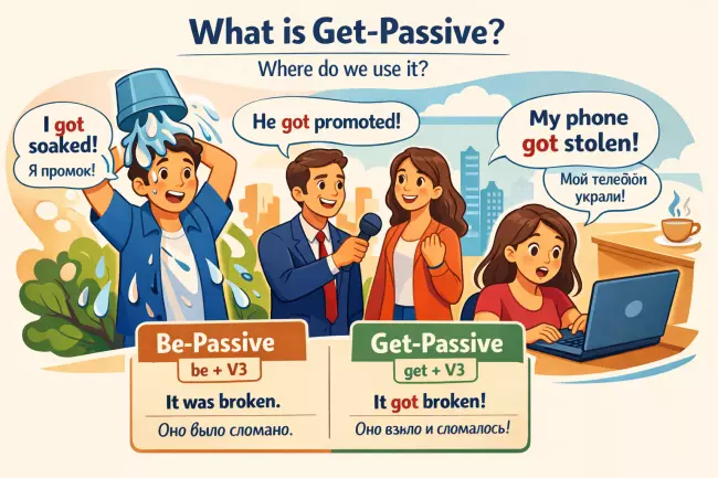 Get-passive и be-passive: ключевые различия