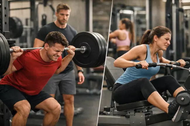 Ошибки техники упражнений в фитнесе