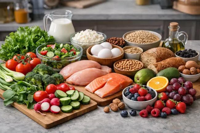 Основные группы продуктов для ежедневного рациона