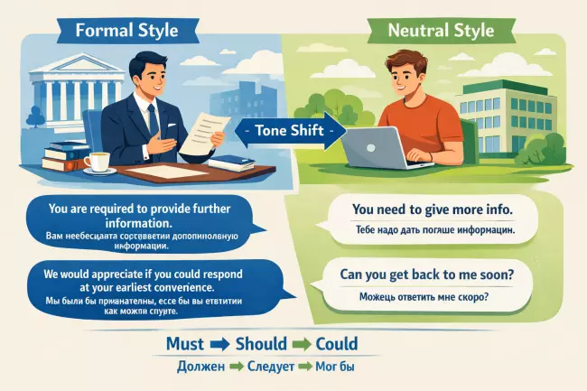 Модальные глаголы в формальном английском письме