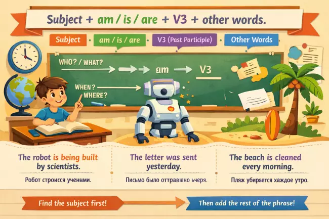 Present Simple Passive: правила и примеры