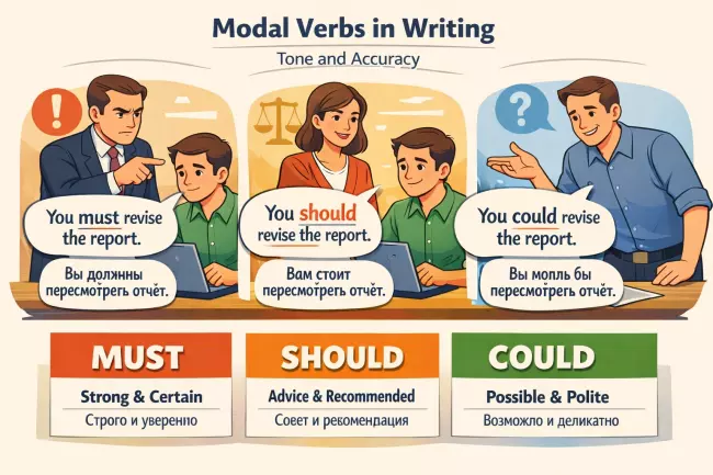 Модальные глаголы в письменном английском