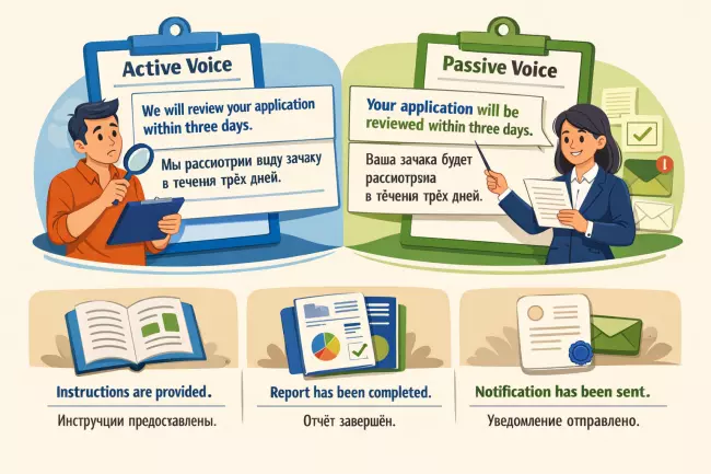 Passive Voice: формула и случаи употребления