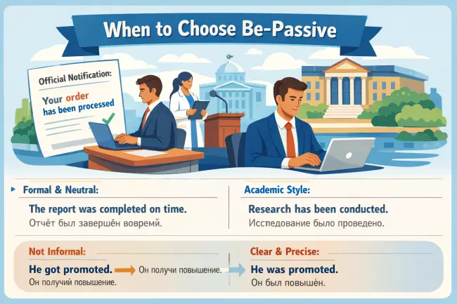 Get-passive и be-passive: ключевые различия