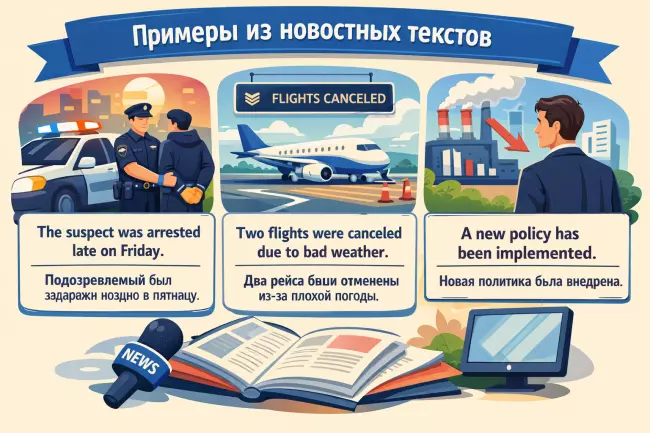 Пассивный залог в новостных текстах
