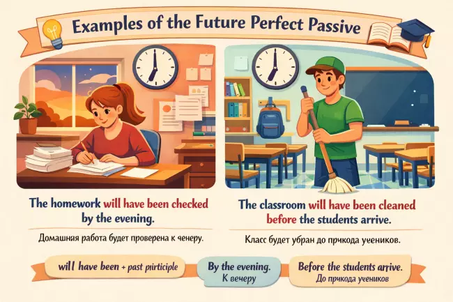 Future Perfect Passive: примеры и объяснение