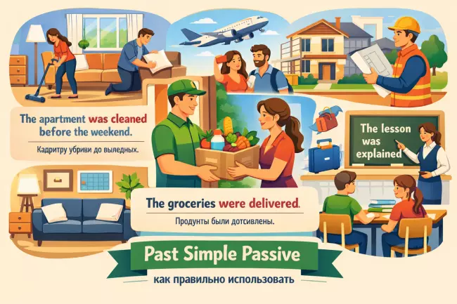 Past Simple Passive в реальных ситуациях