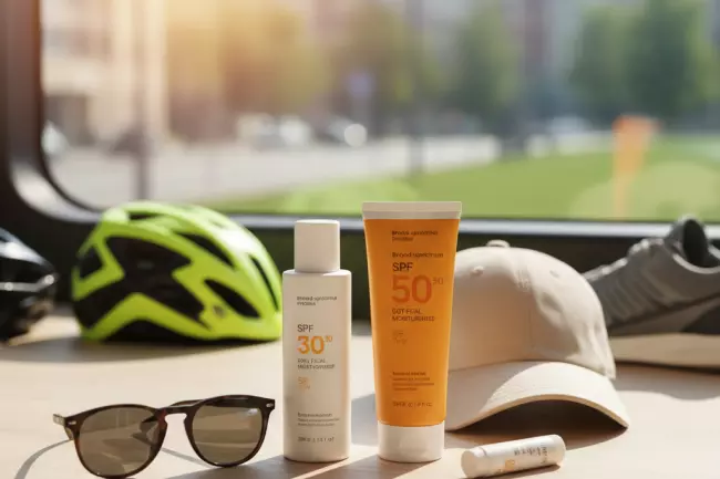 минимальный мужской уход с SPF