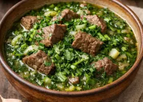 Чакапули с говядиной и зеленью по-грузински