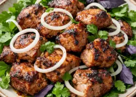 Шашлык по-грузински из свинины (мцвади)