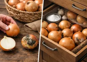 Репчатый лук: выбор и хранение без гниения