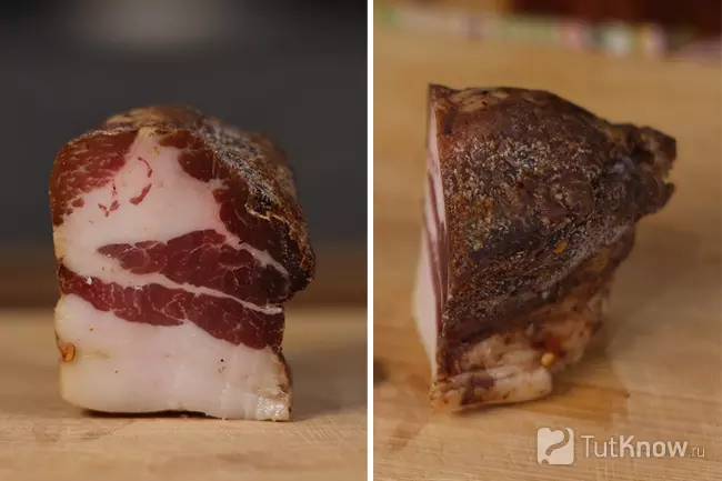 Вяленое сало со специями вместо панчетты